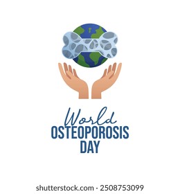 World Osteoporosis Day Vektor Design Vorlage gut für die Feier Nutzung. Gestaltung des Weltosteoporosetages. flaches Design. eps 10.