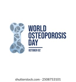 World Osteoporosis Day vector design template good for celebration usage. World Osteoporosis Day design. flat design. eps 10.