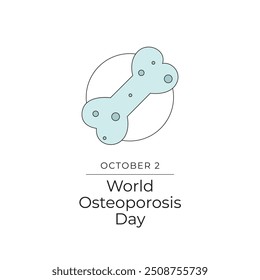 World Osteoporosis Day vector design template good for celebration usage. World Osteoporosis Day design. Continuous line drawing. eps 10.