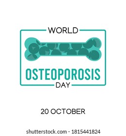 World Osteoporosis Day Vector Illustration