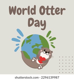 world otter day suitable for social media posts