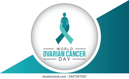 world ovarian cancer day observed every year in May. Template for background, banner, card, poster with text inscription.