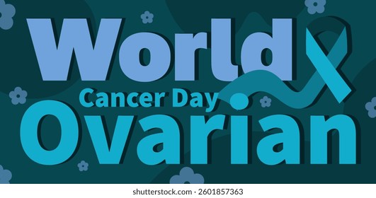 World Ovarian Cancer day observed on May 8th every year worldwide. This image is suitable for banners, social media, and templates to raise awareness for Ovarian Cancer Month. Vector Not AI generated