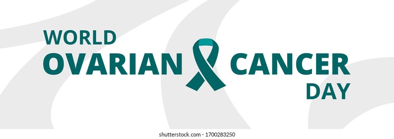 world ovarian cancer day vector