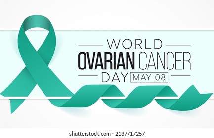 World Ovarian Cancer is observed every year on May 8, it is a group of diseases that originates in the ovaries, or in the related areas of the fallopian tubes and the peritoneum. Vector illustration