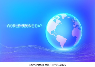 World ozone day 16 September vector illustration