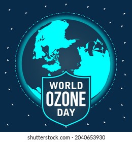 world ozone day background design for social media website 