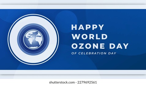 World Ozone Day Celebration Vector Design Illustration for Background, Poster, Banner, Advertising, Greeting Card