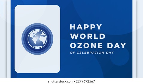 World Ozone Day Celebration Vector Design Illustration for Background, Poster, Banner, Advertising, Greeting Card