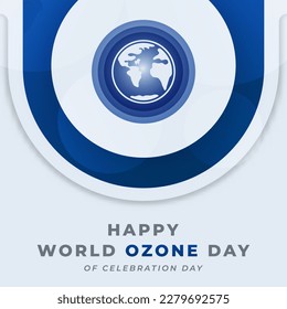 World Ozone Day Celebration Vector Design Illustration for Background, Poster, Banner, Advertising, Greeting Card