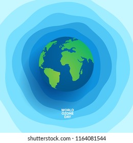 world ozone day concept design with globe