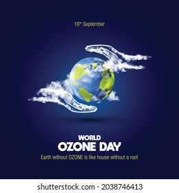 Concepto creativo del Día Mundial del Ozono