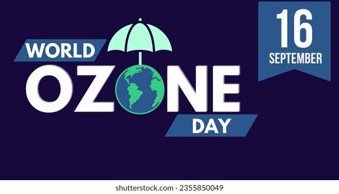 Diseño del Día Mundial del OZONO. Salvemos el concepto OZONE. 16 de septiembre 