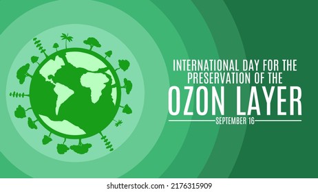 world ozone day. Earth with the ozone layer.