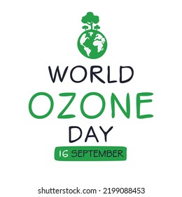 World Ozone day, held on 16 September.
