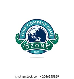 World ozone day logo template