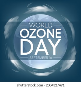 World Ozone day is observed every year on September 16 to spread awareness among people about the depletion of Ozone Layer and find possible solutions to preserve it. Vector illustration