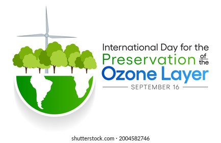 World Ozone day is observed every year on September 16 to spread awareness among people about the depletion of Ozone Layer and find possible solutions to preserve it. Vector illustration