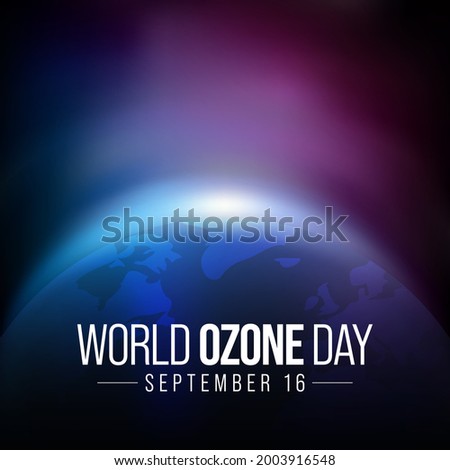 World Ozone day is observed every year on September 16 to spread awareness among people about the depletion of Ozone Layer and find possible solutions to preserve it. Vector illustration