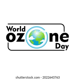 world ozone day symbol simple design