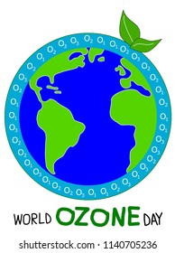 World ozone day , vector illustration