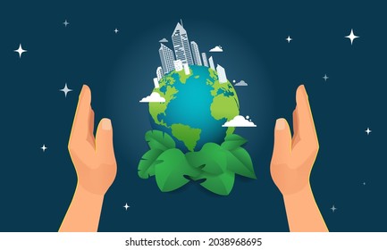 World Ozone Day Vector illustration for Poster, banner Design.