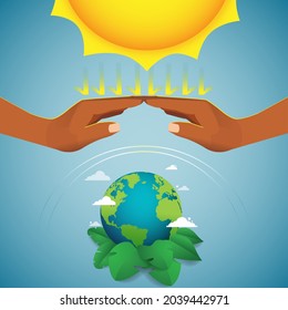 World Ozone Day Vector illustration for Poster, banner Design.