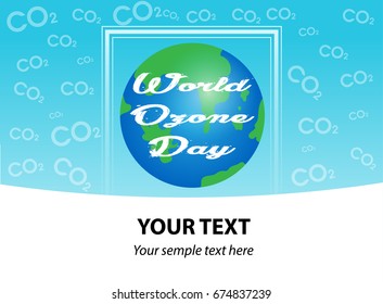 World Ozone Day. Vector illustration EPS 10