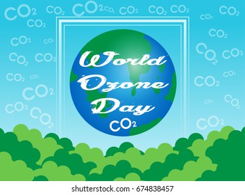 World Ozone Day. Vector illustration EPS 10