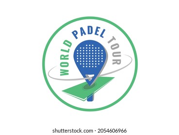 world padel tour logo vector