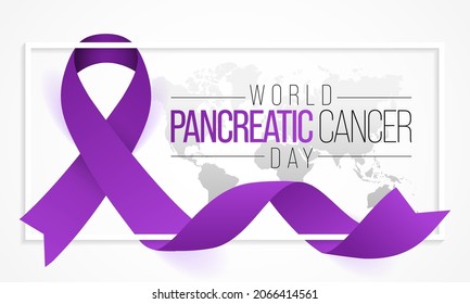 World Pancreatic Cancer day is observed every year in November.  is a disease in which malignant cells form in the tissues of the pancreas. Vector illustration