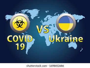 World pandemic. The coronavirus against Ukraine. 