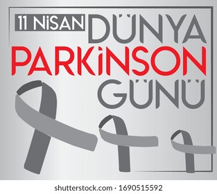 World Parkinson day. April 11 turkish: dünya parkinson günü 11 nisan