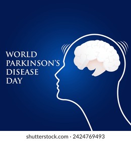 Welttag der Parkinson-Krankheit 11. April. In: World Parkinson Day Vector.