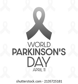 World Parkinson's Day. April 11. Vector illustration. Holiday poster