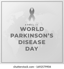 World Parkinsons Disease Day April 11th Stock Vector (Royalty Free ...