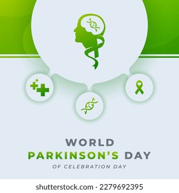 World Parkinson's Disease Day Celebration Vector Design Illustration for Background, Poster, Banner, Advertising, Greeting Card