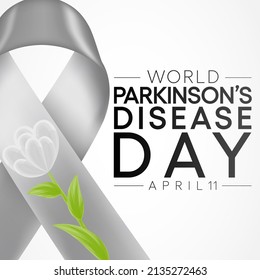 World Parkinson's Disease day is observed every year on April 11, it is a brain disorder that leads to shaking, stiffness, and difficulty with walking, balance, and coordination. Vector illustration