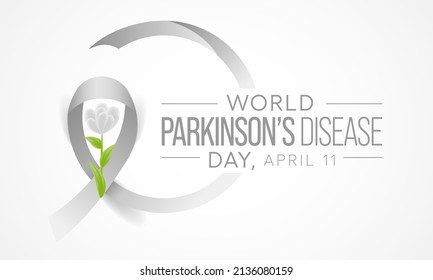 World Parkinson's Disease day is observed every year on April 11, it is a brain disorder that leads to shaking, stiffness, and difficulty with walking, balance, and coordination. Vector illustration