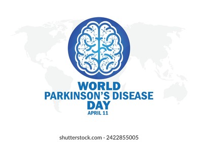 World Parkinson's Disease Day. Vector Illustration. April 11. Suitable for greeting card, poster and banner.