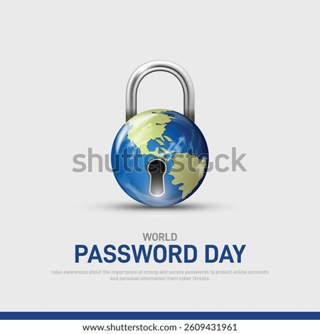 world password day 2025. world password day creative poster, banner, social media post, postcard, background, backdrop, template, greetings card, web banner, cover design etc.