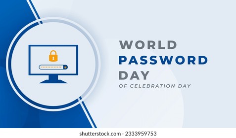 World Password Day Celebration Vector Design Illustration for Background, Poster, Banner, Advertising, Greeting Card
