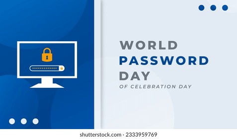 World Password Day Celebration Vector Design Illustration for Background, Poster, Banner, Advertising, Greeting Card