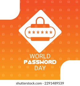 World Password Day. Suitable for greeting card, poster and banner. vector illustration eps10 graphic background