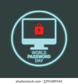 World Password Day. Suitable for greeting card, poster and banner. vector illustration