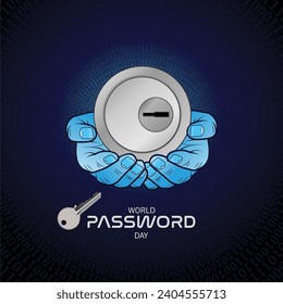 Vektorgrafik des World Password Day.