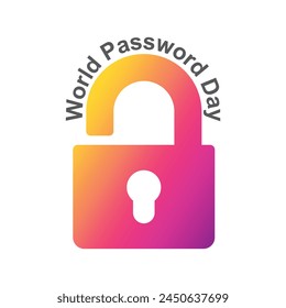 World Password Day. Vector illustration.
