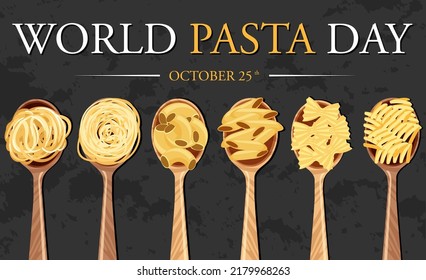 World Pasta Day Banner Design illustration