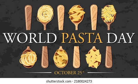 World Pasta Day Banner Design illustration