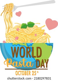 World Pasta Day Banner Design illustration